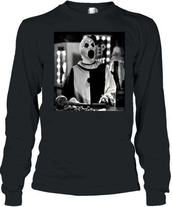 Art The Clown Terrifier Horror Movie Graphic  Long Sleeved T-shirt