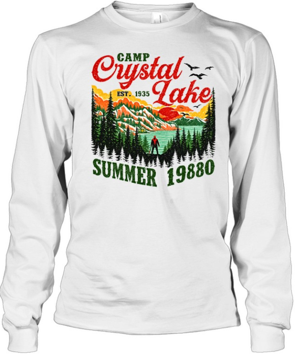 Camp Crystal Lake Summer 1980 Jason Voorhees Friday The 13th Long Sleeved T-shirt