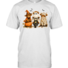 Cute Halloween Highland Cows Ghost Witch Mummy Graphic  Classic Men's T-shirt