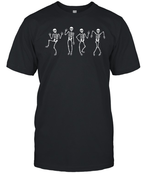 Dancing Skeletons Spooky Halloween Graphic  Classic Men's T-shirt
