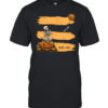 Funny Well Shit Skeleton On Pumpkin Flying Balloon Arm Halloween Classic Men's T-shirt