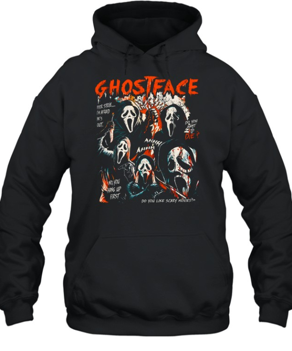 Ghostface Do You Like Scary Movies No You Hang Up First Washed  Unisex Hoodie