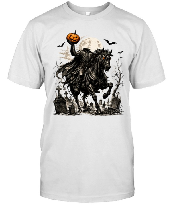 Headless Horseman Pumpkin Rider Halloween Classic Men's T-shirt