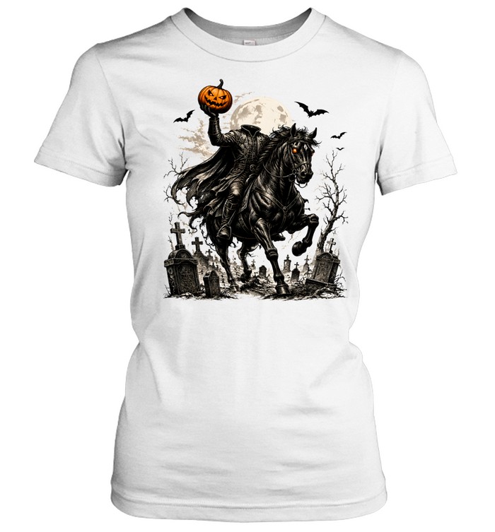 Headless Horseman Pumpkin Rider Halloween Classic Women's T-shirt