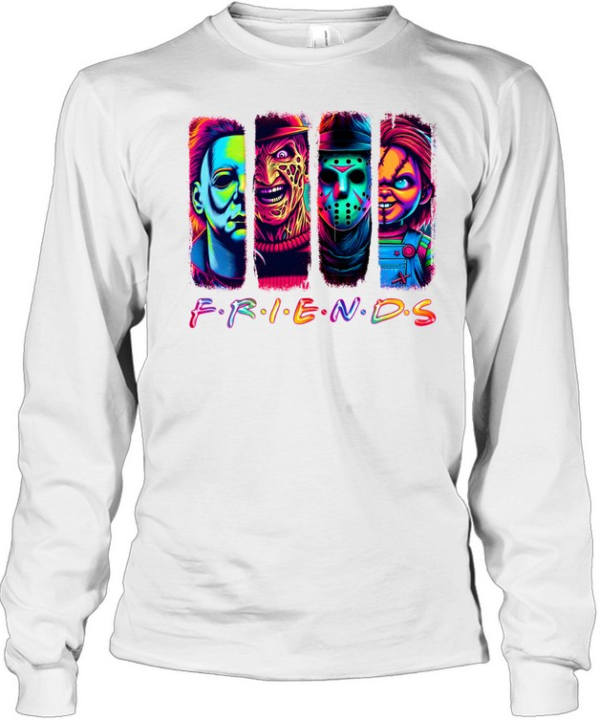 Horror Friends Neon  Long Sleeved T-shirt