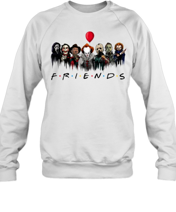 Horror Movie Characters Friends Parody Halloween  Unisex Sweatshirt