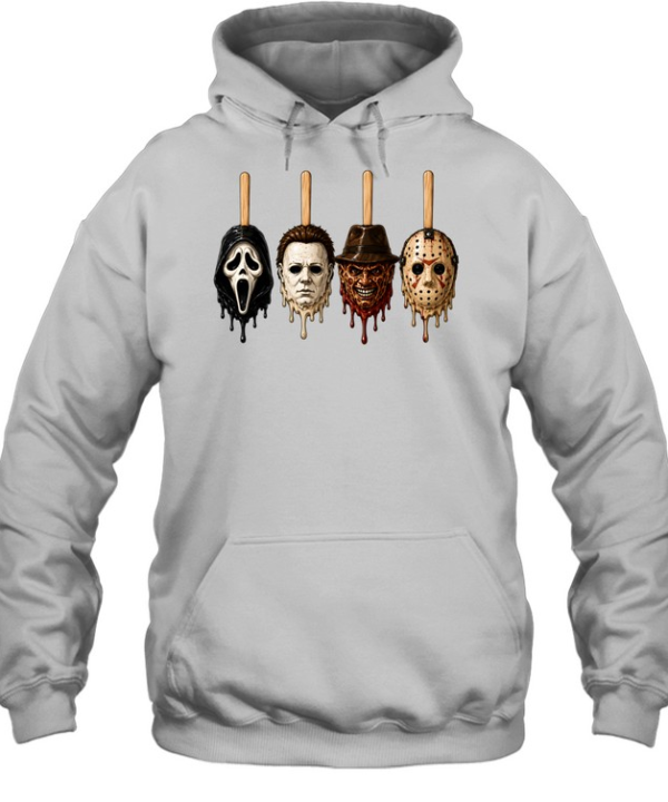 Horror Slasher Popsicles Freddy Jason Michael Ghostface  Unisex Hoodie