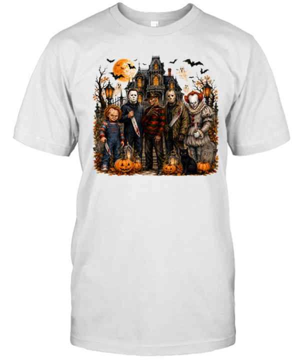 Horror Slasher Squad Haunted House Halloween Graphic Classic Men's T-shirt