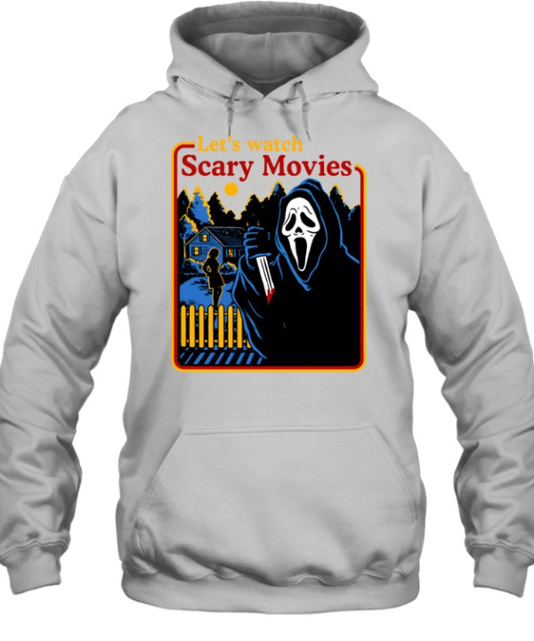 Let's Watch Scary Movies Ghostface Scream Halloween  Unisex Hoodie