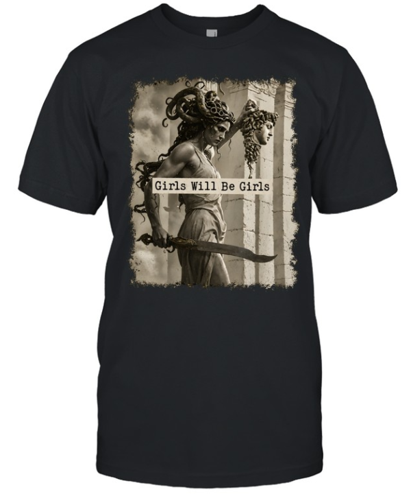 Medusa Girls Will Be Girls  Classic Men's T-shirt