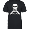 Michael Myers Heart Hands Funny Halloween Slasher Graphic Classic Men's T-shirt