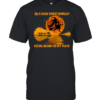 On A Dark Desert Highway Flying Witch Guitar Reflection Halloween  Classic Men's T-shirt