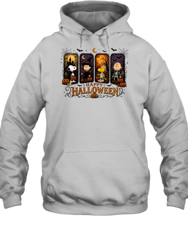 Peanuts Happy Halloween Snoopy Woodstock Charlie Brown Costume Unisex Hoodie