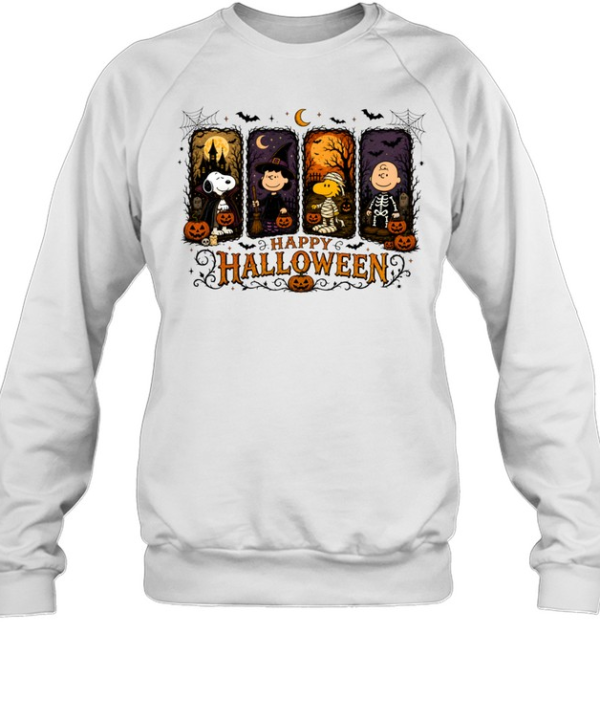 Peanuts Happy Halloween Snoopy Woodstock Charlie Brown Costume Unisex Sweatshirt