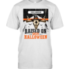 Raised On 90s Halloween Bull Skull Witch Hat Western Graphic  Classic Men's T-shirt