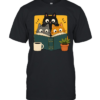 Retro Curious Reading Cats  Classic Men's T-shirt