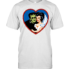Retro Frankenstein Monster Couple Heart Graphic Tee Classic Men's T-shirt