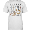 Sharks Illustrated Species Of The Ocean World Vintage  Classic Men's T-shirt