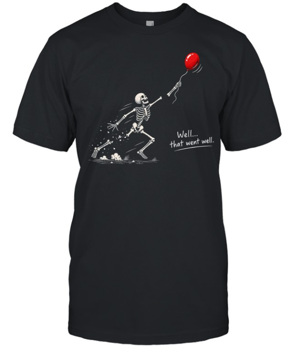 Skeleton Lost Balloon  Classic Men's T-shirt