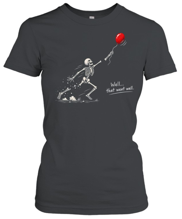 Skeleton Lost Balloon  Classic Women's T-shirt