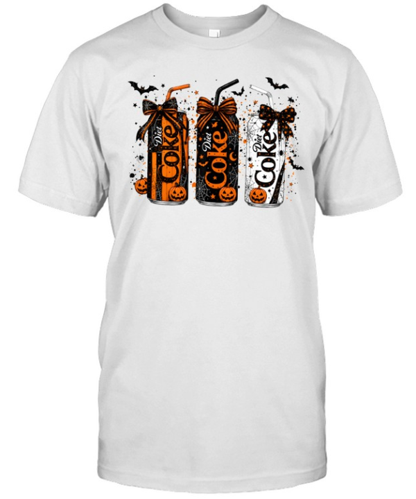 Spooky Diet Soda Cans Halloween Bows Graphic Classic Men's T-shirt