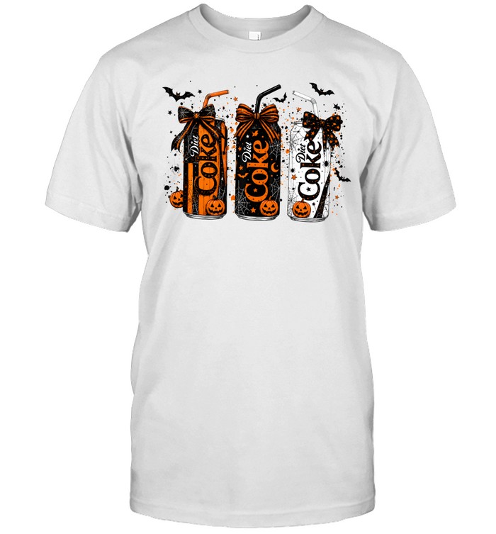 Spooky Diet Soda Cans Halloween Bows Graphic Classic Men's T-shirt Spooky Diet Soda Cans Halloween Bows Graphic Classic Men's T-shirt