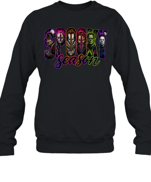 Spooky Season Horror Slasher Squad Freddy Jason Pennywise Chucky  Unisex Sweatshirt