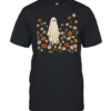 Textured Impasto Ghost in Wildflower Meadow Halloween  Classic Men's T-shirt