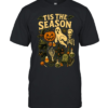 Tis The Season Spooky Halloween Elements Ghost Pumpkin  Classic Men's T-shirt