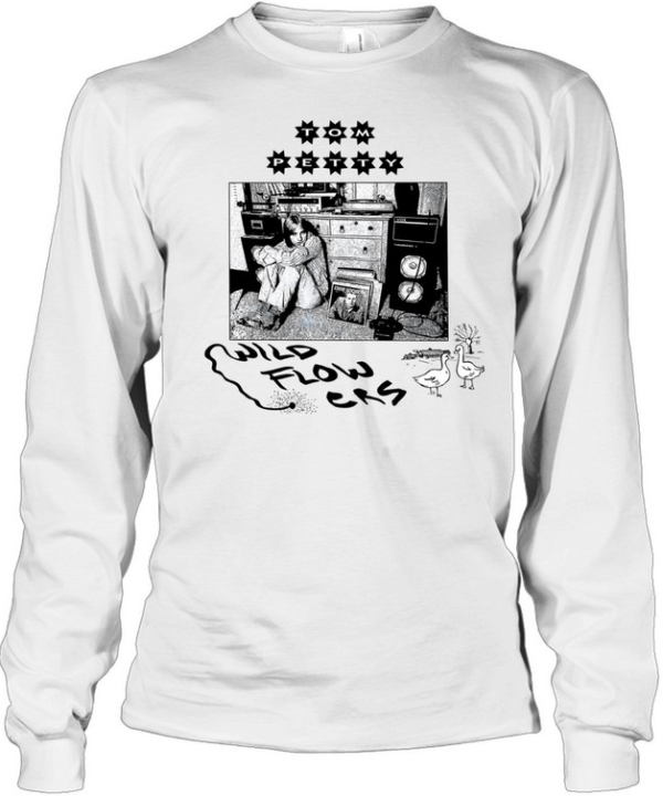 Tom Petty Wildflowers Retro Bedroom  Long Sleeved T-shirt