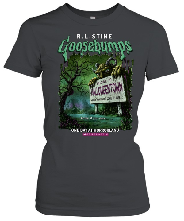 Vintage Goosebumps One Day At Horrorland  Welcome To Halloweentown  Classic Women's T-shirt
