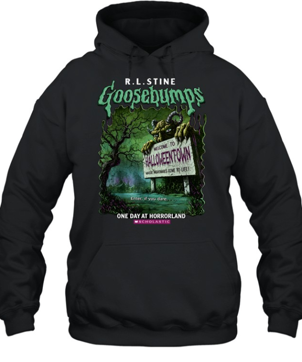 Vintage Goosebumps One Day At Horrorland Welcome To Halloweentown Unisex Hoodie