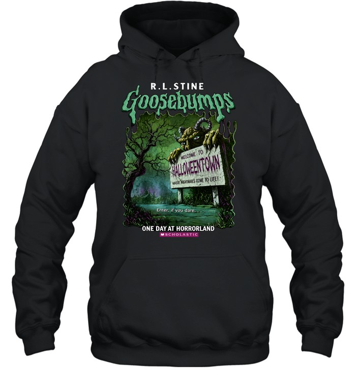 Vintage Goosebumps One Day At Horrorland Welcome To Halloweentown Unisex Hoodie Vintage Goosebumps One Day At Horrorland Welcome To Halloweentown Unisex Hoodie
