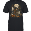 Vintage Gothic Haunted House Spooky Ghosts Full Moon Halloween Classic Men's T-shirt