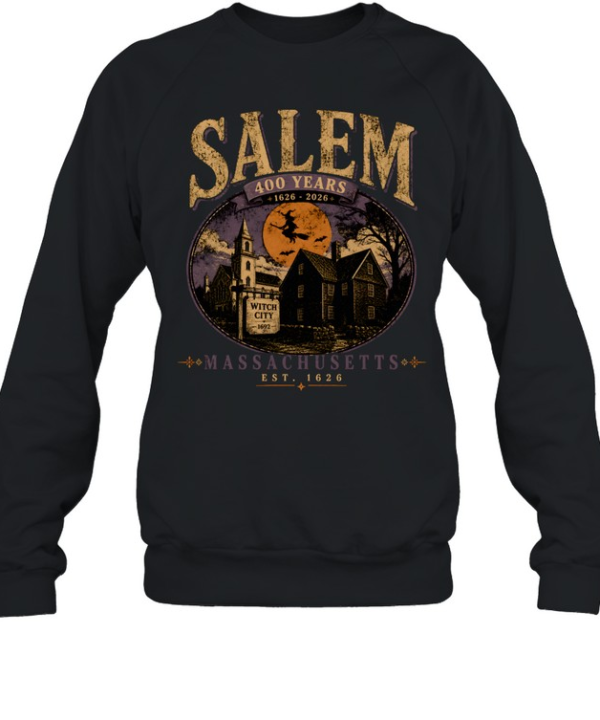 Vintage Salem Massachusetts 400 Years 1626-2026 Witch City  Unisex Sweatshirt
