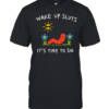 Wake Up Sluts It's Time To Sin Cute Worm Denim Classic Men's T-shirt
