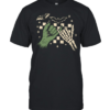 Witch Hand And Skeleton Hand Pinky Promise Checkered  Classic Men's T-shirt