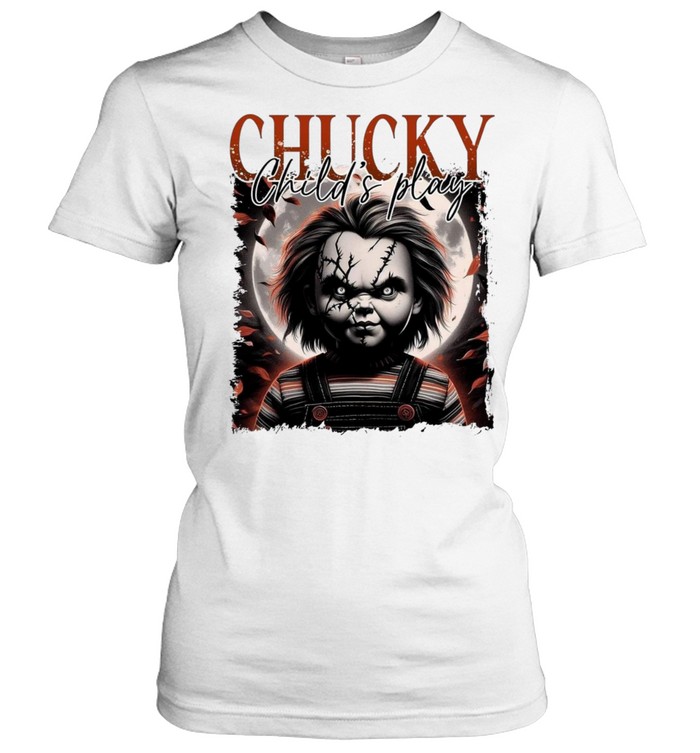 Chucky Child's Play Full Moon Halloween Horror Graphic Classic Women's T-shirt