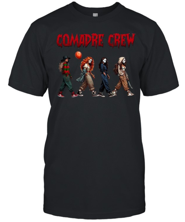 Comadre Crew Streetwear Slasher Girls Squad Halloween Graphic  Classic Men's T-shirt