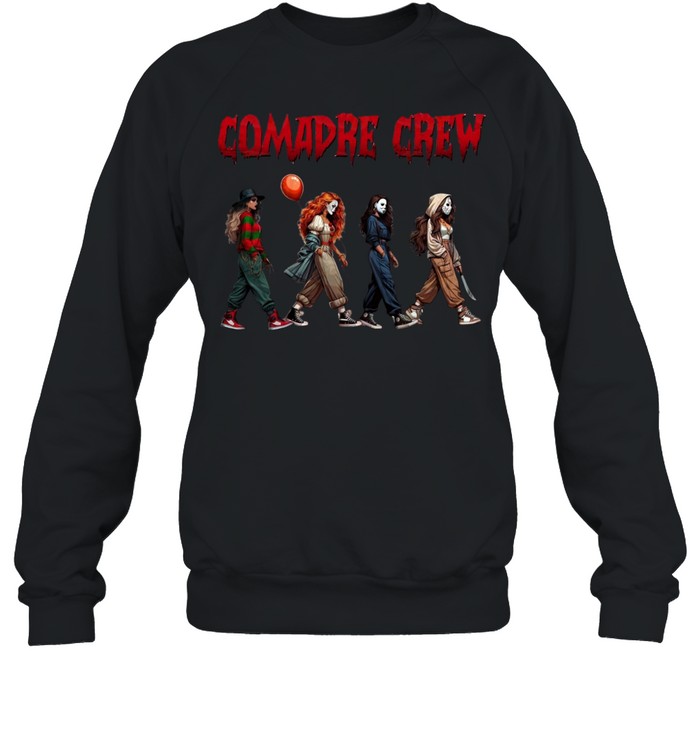 Comadre Crew Streetwear Slasher Girls Squad Halloween Graphic Unisex Sweatshirt Comadre Crew Streetwear Slasher Girls Squad Halloween Graphic Unisex Sweatshirt