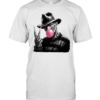 Funny Freddy Krueger Blowing Bubble Gum Peace Sign Halloween Horror  Classic Men's T-shirt