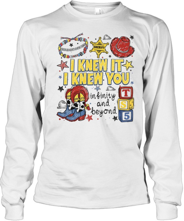 I Knew It I Knew You Toy Story Cowgirl Boots Sheriff Graphic Long Sleeved T-shirt