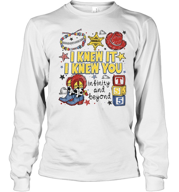 I Knew It I Knew You Toy Story Cowgirl Boots Sheriff Graphic Long Sleeved T-shirt