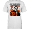 Just Waiting For Halloween Michael Myers Pumpkin Coffee  Classic Men's T-shirt