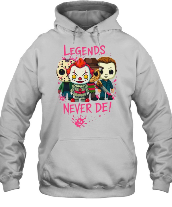 Legends Never Die Horror Slasher Chibi Figures Halloween Graphic  Unisex Hoodie