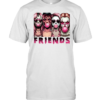Pink Horror Friends Slasher Girls Blowing Bubble Gum Halloween  Classic Men's T-shirt