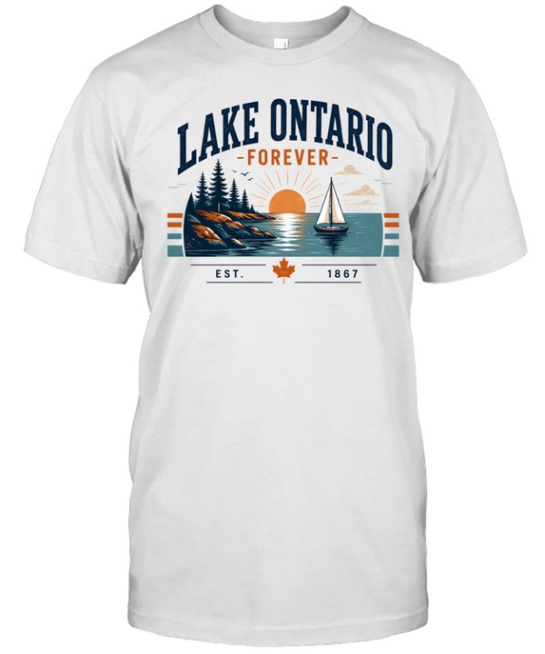 Retro Lake Vacation Graphic  Classic Men's T-shirt