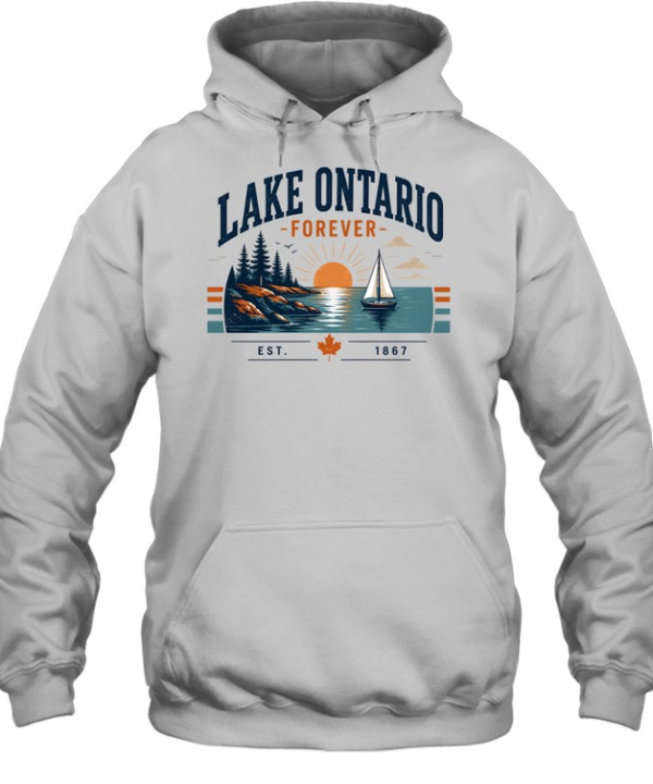 Retro Lake Vacation Graphic  Unisex Hoodie