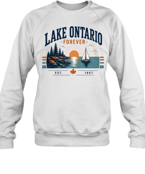 Retro Lake Vacation Graphic  Unisex Sweatshirt