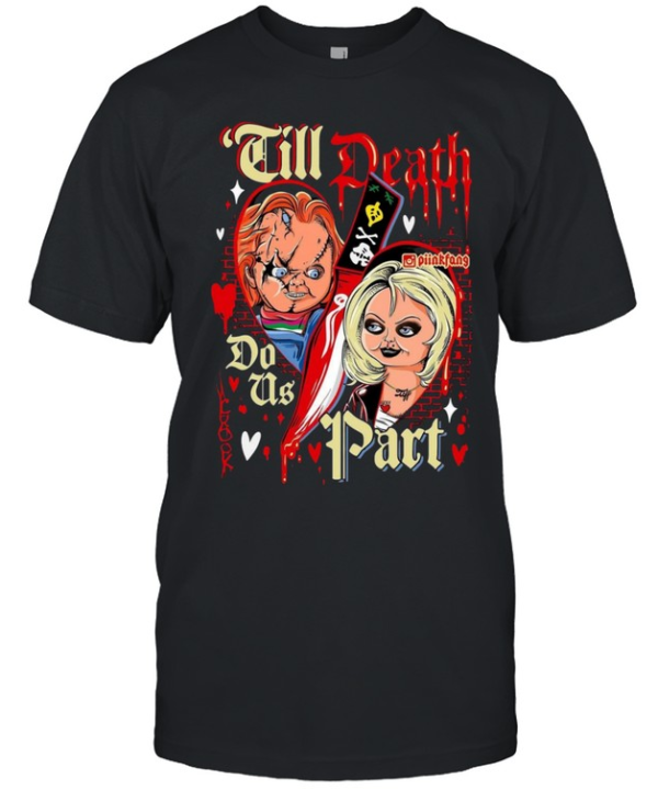 Till Death Do Us Part Chucky And Tiffany Bride Halloween Horror  Classic Men's T-shirt